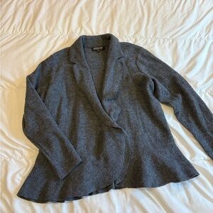 Jones New York Charcoal Wool Blazer